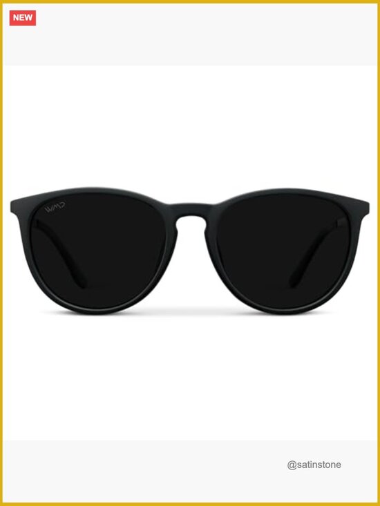Round Polarized Sunglasses with UV400 Protection and Metal Frame